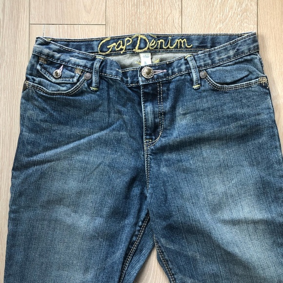 GAP Denim Y2K Straight Leg Blue Jeans Kids Size 12 Plus - Picture 8 of 14